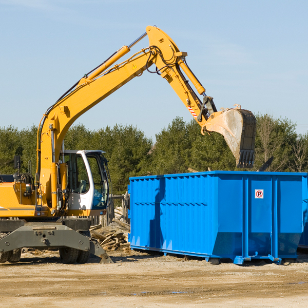 what happens if the residential dumpster is damaged or stolen during rental in Hilldale Pennsylvania